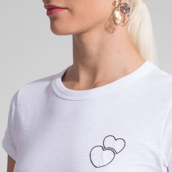 rag and bone double heart tee